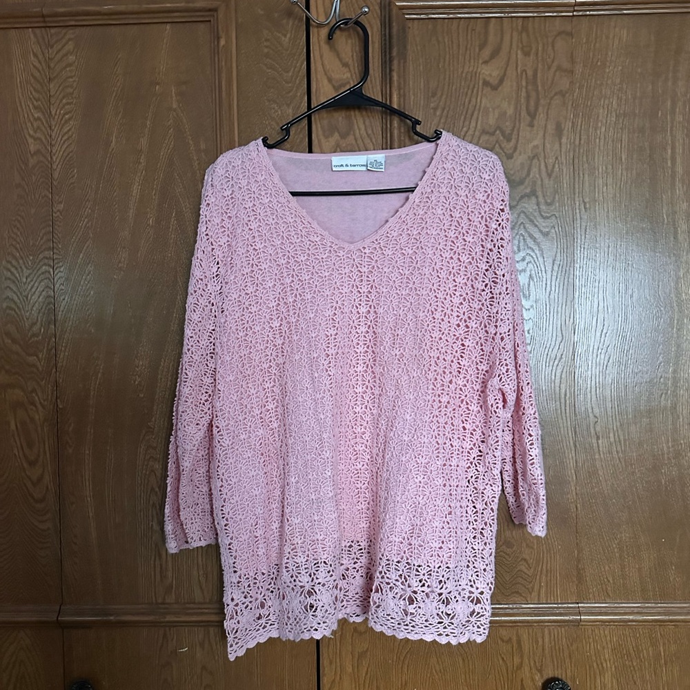 Croft & Barrow Soft Pink Sweater